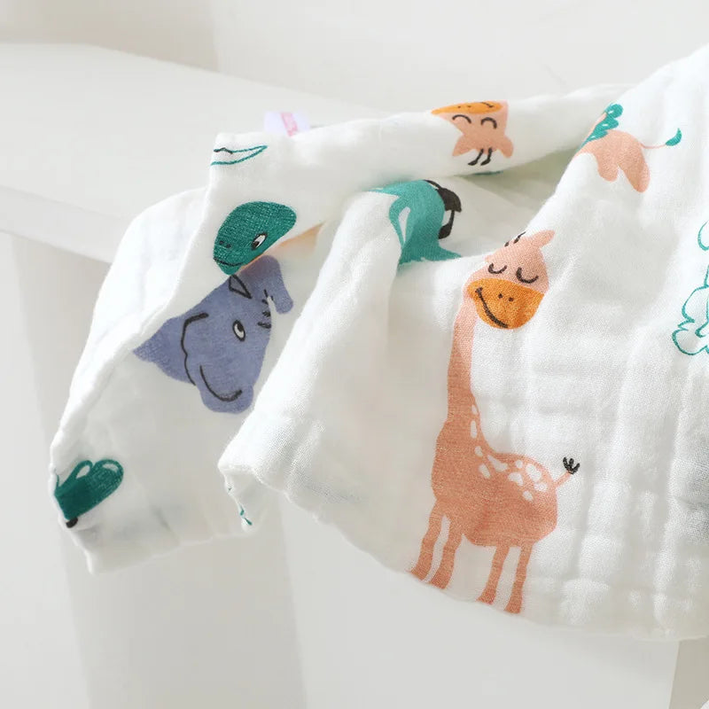 Serviettes de bain en mousseline de coton pour nouveau-né