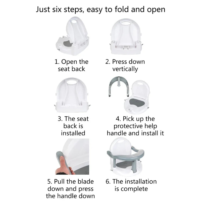 Tabouret bain pliable pour bébé