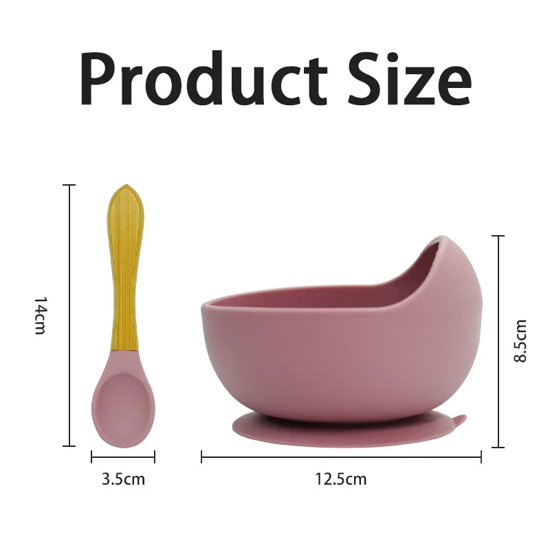 Vaisselle d’alimentation en silicone pour bébé