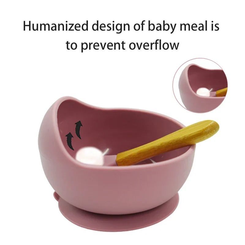 Vaisselle d’alimentation en silicone pour bébé