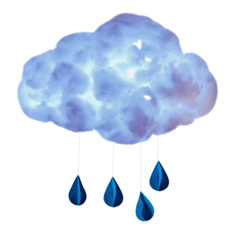veilleuse bébé nuage bleu goutte | Couleur bébé™