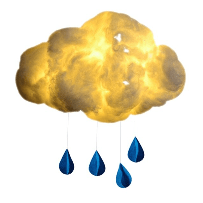 veilleuse bébé nuage jaune goutte | Couleur bébé™